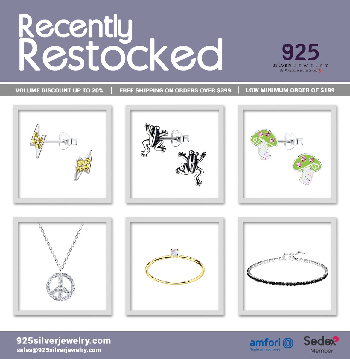 New Designs By 925 Silver Jewelry, Stock Up Now! 💎 

Visit: 925silverjewelry.com/recently-resto…

#jewelrytrend #wholesalejewelry #925silver #sterlingsilverjewelry