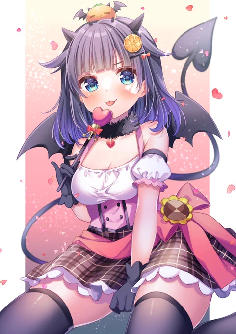どれみかんちゃん(#do_re_mikan)のバレンタインイラストを描かせていただきました 