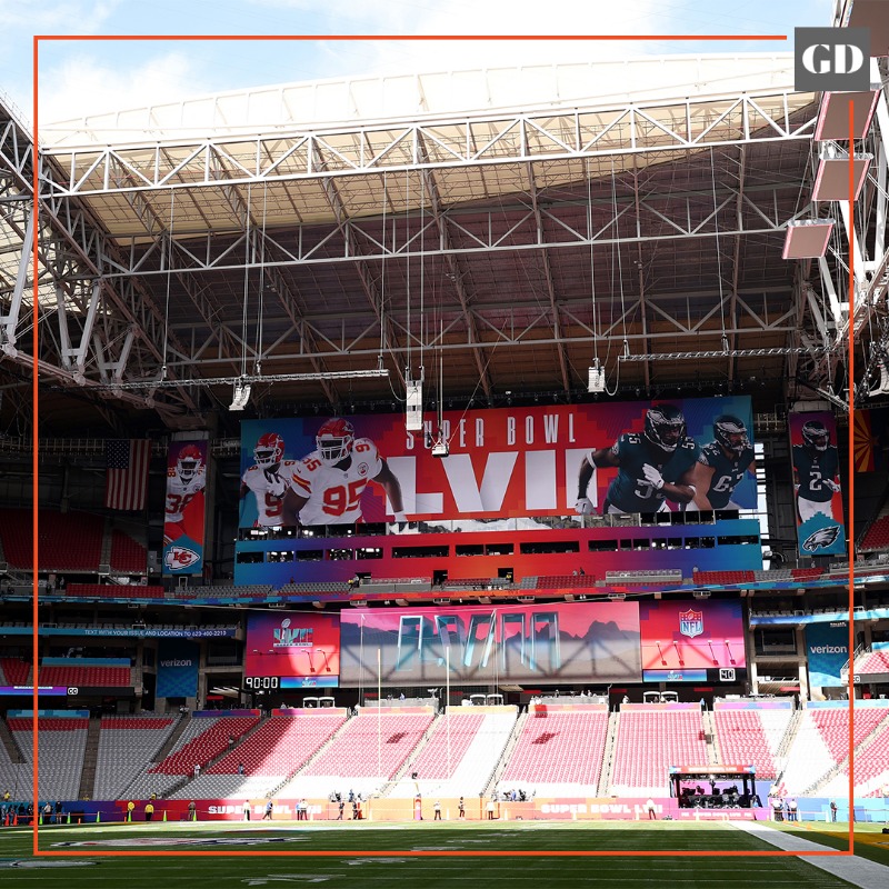 GolfDigest's tweet photo. As you watch the Eagles play the Chiefs at State Farm Stadium, thank the USGA, which helped develop the turf being used at the big game.