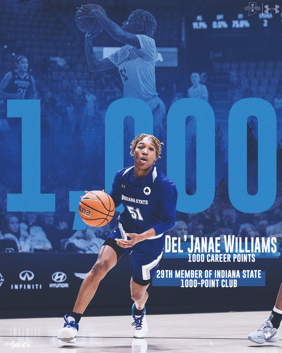 𝐖𝐄𝐋𝐂𝐎𝐌𝐄 𝐓𝐎 𝐓𝐇𝐄 𝐂𝐋𝐔𝐁

With Indiana State's first seven points today, <a href="/Babyjordan_51/">dlow.3🥵</a> becomes the 29th player in program history to surpass 1,000 points!

#MarchOn | #OneGoalOneFamily