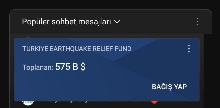 Tam 6 gündür devam eden Youtube Ortak Yayınları ile şu an 575.000 USD toplandı ve katlanarak devam ediyor. Kesintisiz yayınlar bugün sona erecek ancak yayınlara katılıp destek olabilirsiniz. 25'ten fazla bilim - teknoloji - kültür - sanat kanalı projeye destek veriyor. #deprem