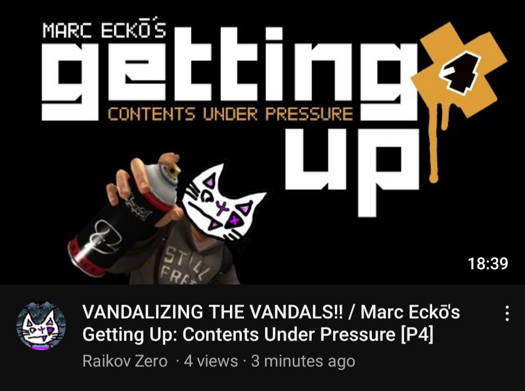RaikovZeroX's tweet image. New Marc Eckō's Getting Up part uploaded!!!!

youtu.be/wjGo0bFgK7I

#marcecko #marceckosgettingup #gettingup #pcx2 #pc #emulator #emulation #ps2 #videogame #youtubegaming #youtube #letsplay #videogames #actiongames #classicgames #graffiti #underrated 
#YouTuber #YouTube #utbe