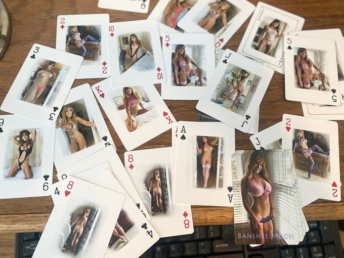 SEXY PLAYING CARDS! Banshee Moon memorabilia colletors playing cards are on sale for a limited time!<a href="/tag/pinup"class="tags"><span>#pinup</span></a><a href="/tag/strippoker"class="tags"><span>#strippoker</span></a><a href="/tag/farmgirl"class="tags"><span>#farmgirl</span></a><a href="/tag/playingcards"class="tags"><span>#playingcards</span></a><a href="/tag/sexygifts"class="tags"><span>#sexygifts</span></a>