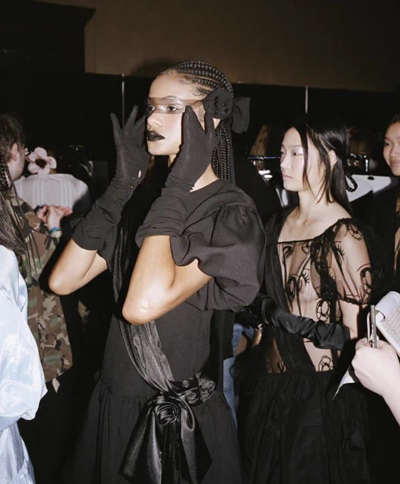 backstage @ sandy liang fall 2023 rtw 