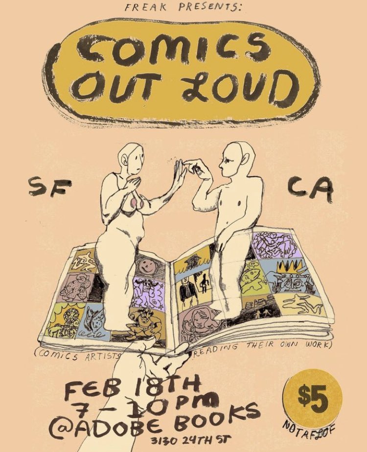 Hiiii San Francisco, I'll be reading at both of these this weekend! Come to the Golden Record/Loudest & Smartest release party on Friday then see an absolutely stacked cast of Bay Area talent read their work on Saturday! Spend your weekend with us, we are nice and fun 💕 