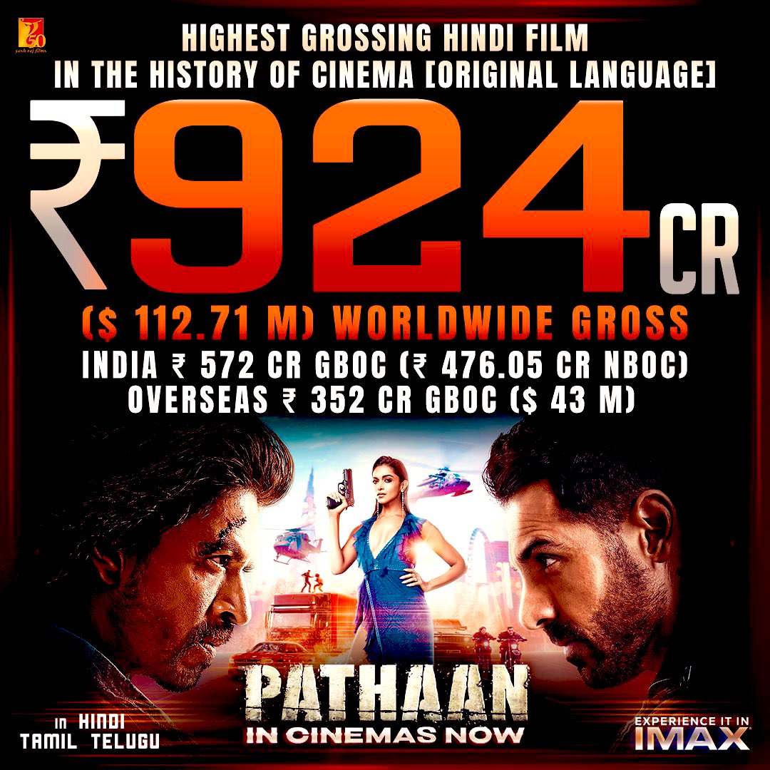 iammnaim's tweet photo. SRKians !👌
#BoxOfficeCollectionWorldwide
In 18days! 924 Cr! INR 💕💯💝

@iamsrk @yrf #YRF50 #ShahRukhKhan #SiddharthAnand #SRK #yrf #Deepika 
@PathaanTheFilm #KingKhan #Pathaan https://t.co/xJrwdlhPTP