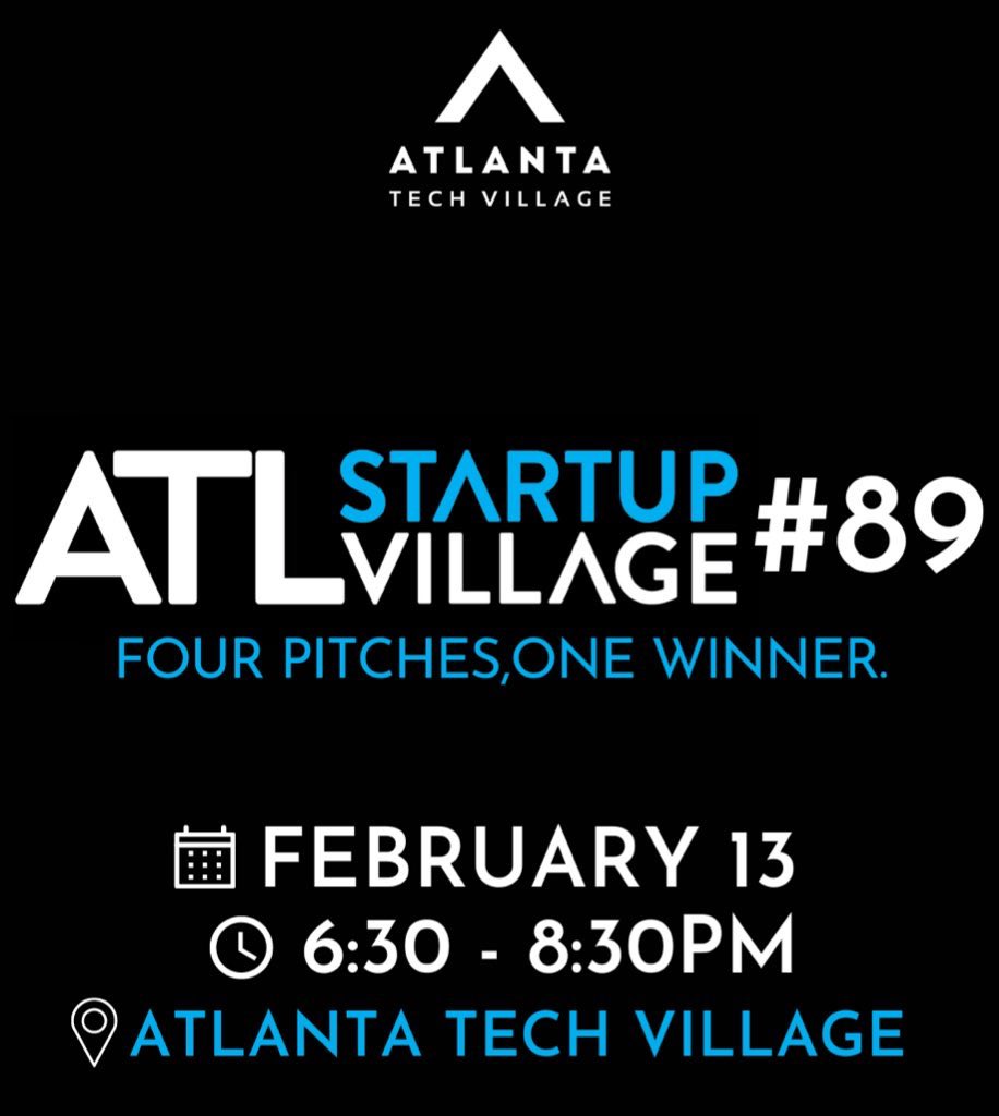 Ready? We can’t wait to hear these Atlanta startups share <a href="/atlsv/">ATL Startup Village</a> 🚀

BizInc bizinc.io 
Kabila <a href="/joinkabila/">Kabila</a> 
ServeScape servescape.com
Strapt straptvending.com

Join in person•online tomorrow 
bit.ly/ATLSV89 🥳

#atlanta #startups #atlsv