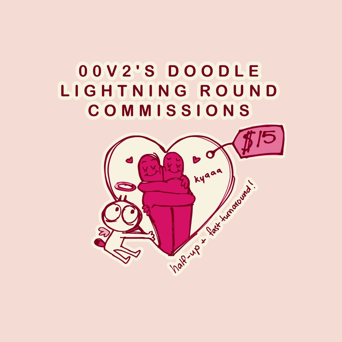 HELLO…. a bit of a last-minute call for valentine's doodle/sketches -i'm open for a lightning round of comms rn! (i'll provide what doodles/sketches may look like, if you're unsure!) 

these are gonna be half-up only, this time!

link below ⬇️ 