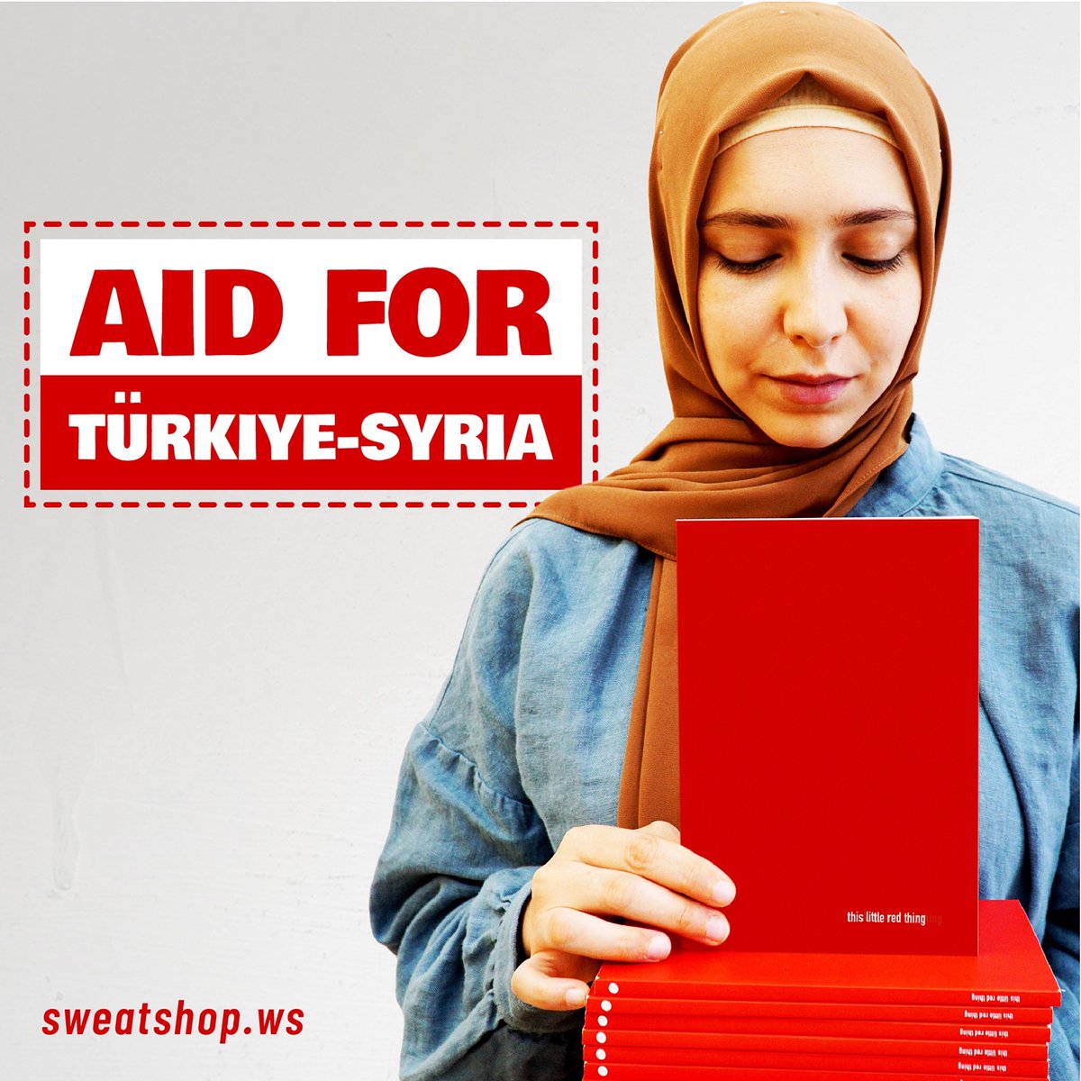 sweatshopws's tweet photo. Over the next week, 100% of the sales from This Little Red Thing, edited by Dr Michael Mohammed Ahmad and Winnie Dunn, will be donated to @UNrefugees to support the victims of the 2023 Türkiye-Syria earthquakes. 

Please help us by ordering copies here: 

https://t.co/kKnhorwAIh https://t.co/82bjMg7nyJ