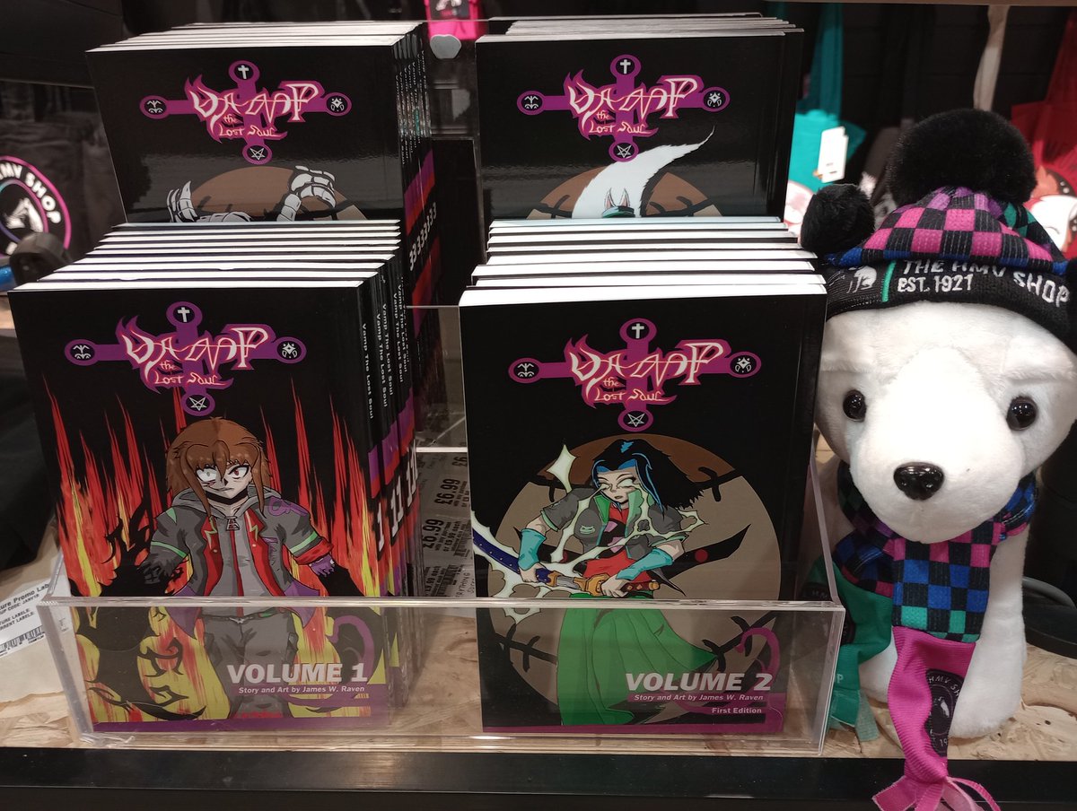 hmvBexleyheath's tweet photo. We promised more news about James Raven &amp; @VampTheLostSoul 
Well, on Tuesday James will be doing a signing of his #Manga in store &amp; then hosting a tabletop gaming session based the world of his books for people who want a taste of @Wizards_DnD 
See you from 2pm at @Broadwaybexley https://t.co/p6SibtRVm9