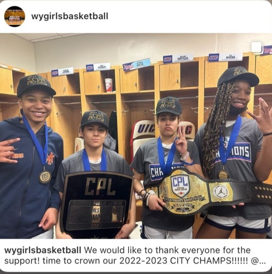 DOC_ballerlife's tweet photo. #Dolphinswatch Whitney Young and the @Ladydolphinsgbb are 2-peat City of Chicago Public League Champions defeating a solid Kenwood team 58-45! #EyesOnState https://t.co/EOz28rTws1
