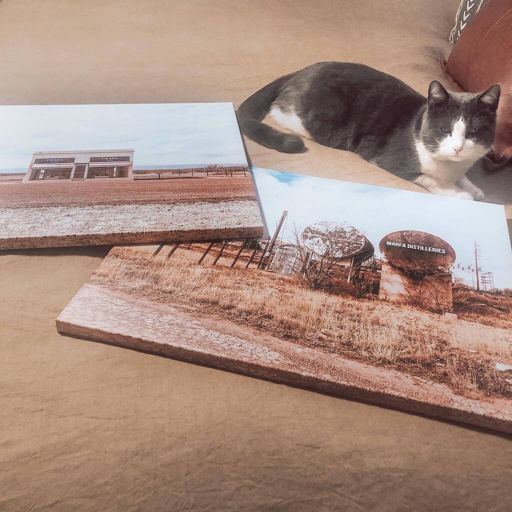 Oh my gosh!  I ordered these canvas prints from @easycanvasprints of some pics I took in Marfa a couple of years ago.  I figured it made no sense to buy someone else’s prints when I had plenty of my own, you know?  They did NOT disappoint.  They look so … instagr.am/p/ColRZw2OAHc/