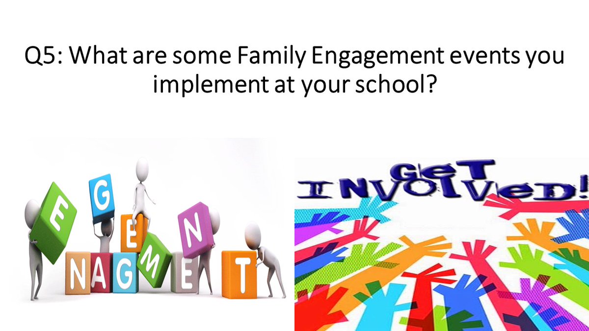 Time is running away.....so I will go ahead and add the last question for the night. Please add videos and pics to show the wonderful events taking place in your schools! Q5... #vaespchat