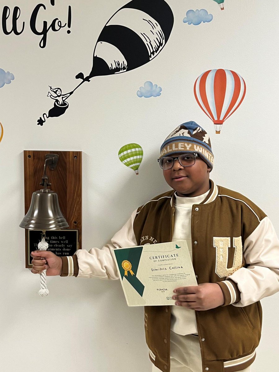 No matter who you are rooting for this #SuperBowlSunday, we are 100% Team Dimitris! In January, this young, strong cancer fighter RANG THE BELL to mark the end of 9 months of osteosarcoma treatment. 

When you support, you help people like Dimitris.  conta.cc/3xogbx3