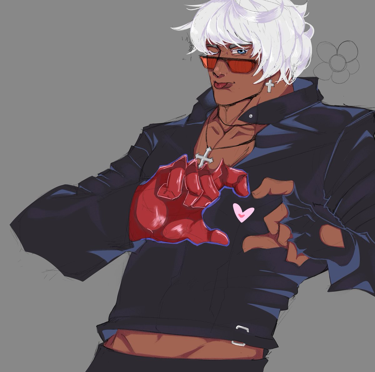 yu_narukinnie's tweet image. tee hee&amp;lt;3
line work by @eshmol :}
#kdash #KOF