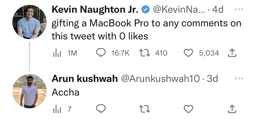 @KevinNaughtonJr Macbook Pro please.