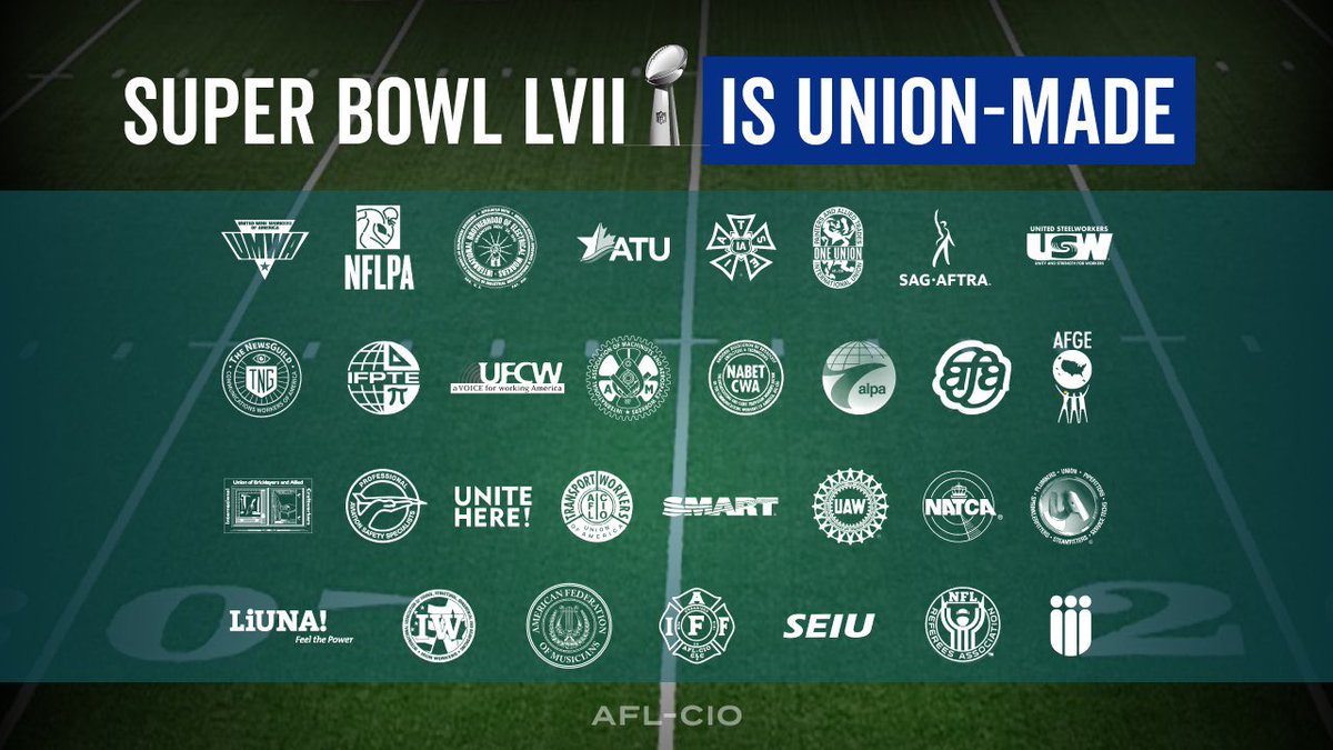 The #SuperBowlHalftimeShow is proudly #unionmade!