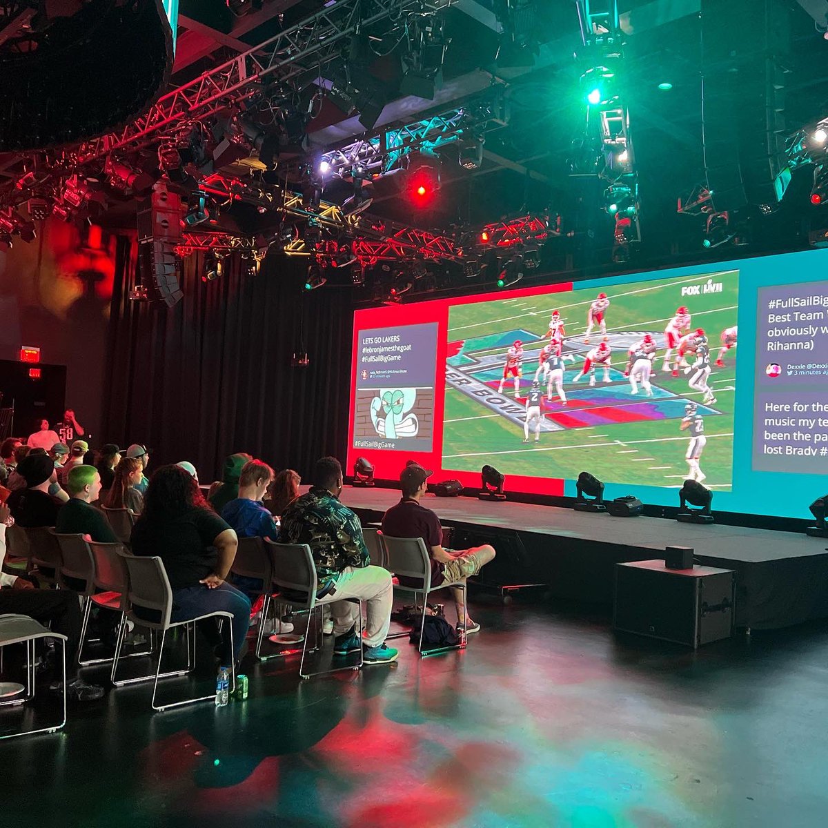 ConnectSCA's tweet photo. Thanks to everyone who came out to watch the Super Bowl tonight🏈
Shoutout to SCA, Education, and Marketing for a great event!
#fullsail #connectsca #fsnation https://t.co/ovhOKz6479