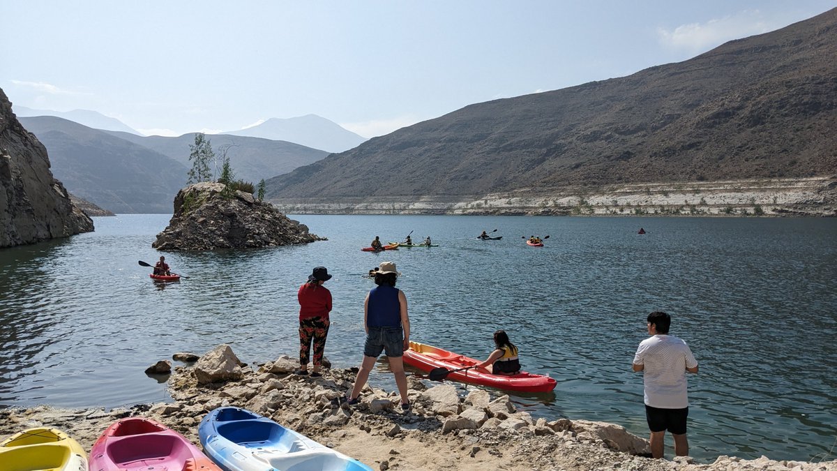 turismoadc's tweet photo. Compartimos imágenes de las dos primeras jornadas del #TallerdeKayakdeVerano de la #ComunadeAltodelCarmen, que se realizan todos los viernes de febrero en el #EmbalseSantaJuana, es una actividad gratuita para mayores de 11 años, para consultas, acercarse a nuestras oficinas. https://t.co/ApI3ShdF0m