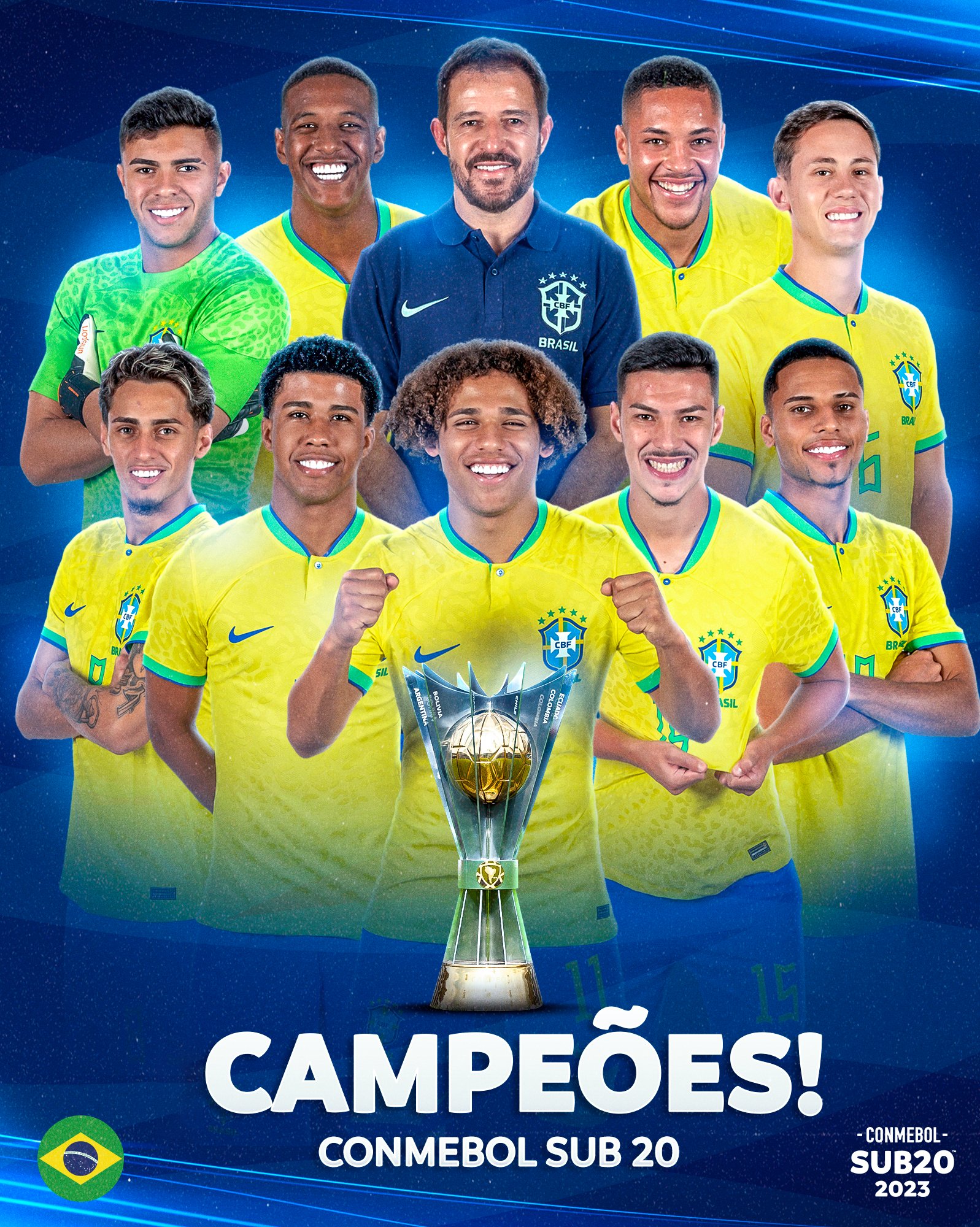 Brasil é campeão sul-americano sub-20