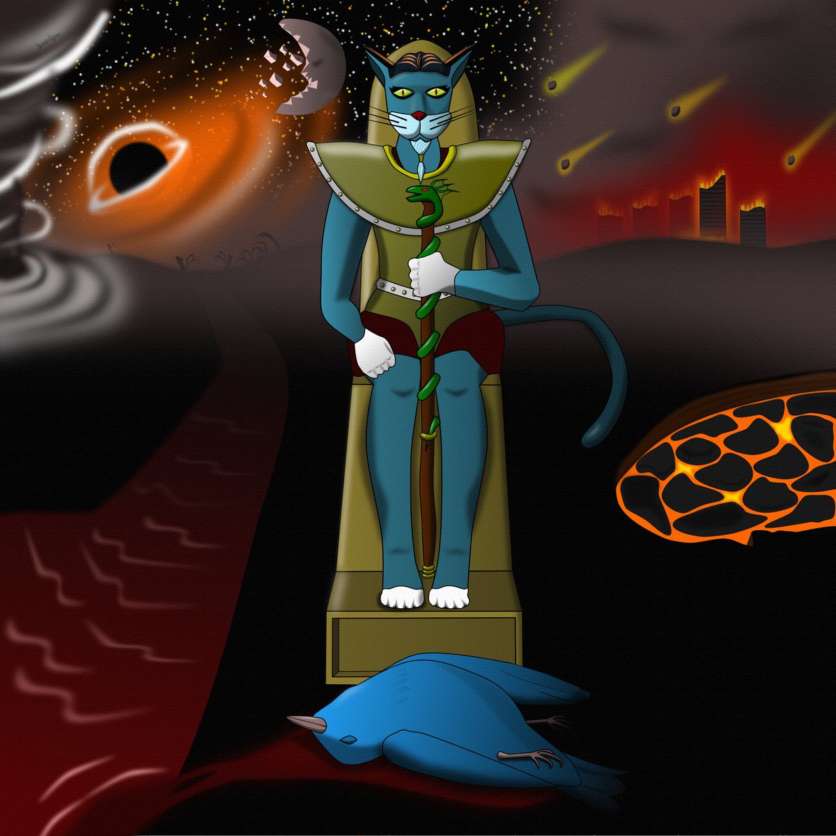 ShagaONhan's tweet photo. https://t.co/p1mzxBv7ev
I found this old painting illustrating the ancient prophecy that says what is going to happen when I get 1000 followers. Twitter and the universe are not ready.
#tezos #TwitterApocalypse #nfts #NFTartwork #Prophecy https://t.co/C6e1d8hRwe