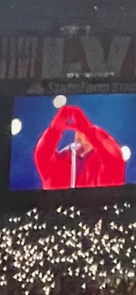 GSP's tweet photo. Could that be…what we think it is…a @Doritos triangle from Rihanna? https://t.co/D6sTKX88hH