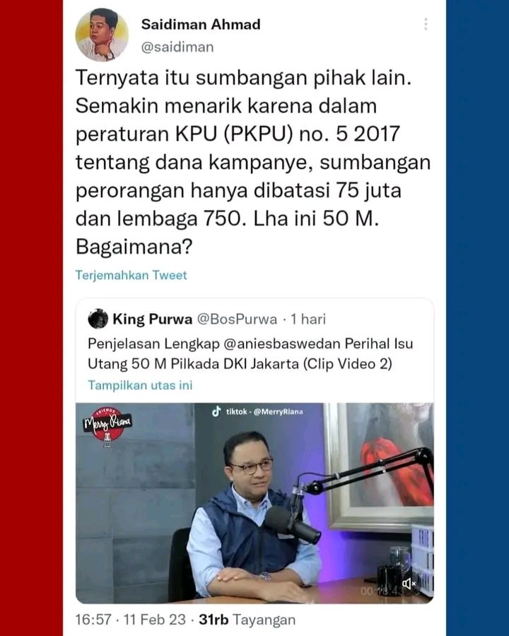 sjarac1972's tweet photo. @NasDem @aniesbaswedan LEPAS DARI KPK KEJAKSAAN MENANTI...nasibmu memang tragis🤦 https://t.co/22KwEjJQVu