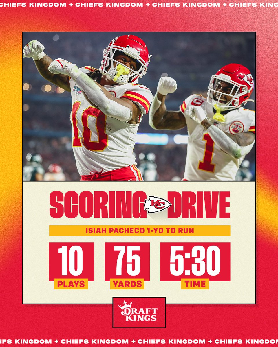 Chiefs's tweet image. Pop makes it a one-score game!