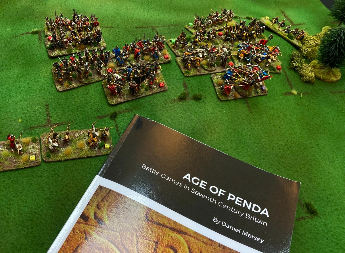mogsymakes's tweet photo. Splendid afternoon spent splitting shields and hurling spears in the (miniature) 7th century: https://t.co/BiPDvcZJJr
#WiglafMiniatures #ForgedInBattle #AgeOfPenda #Mogsymakes #15mmwargaming #15mmminiatures https://t.co/ucPTJgCBw4