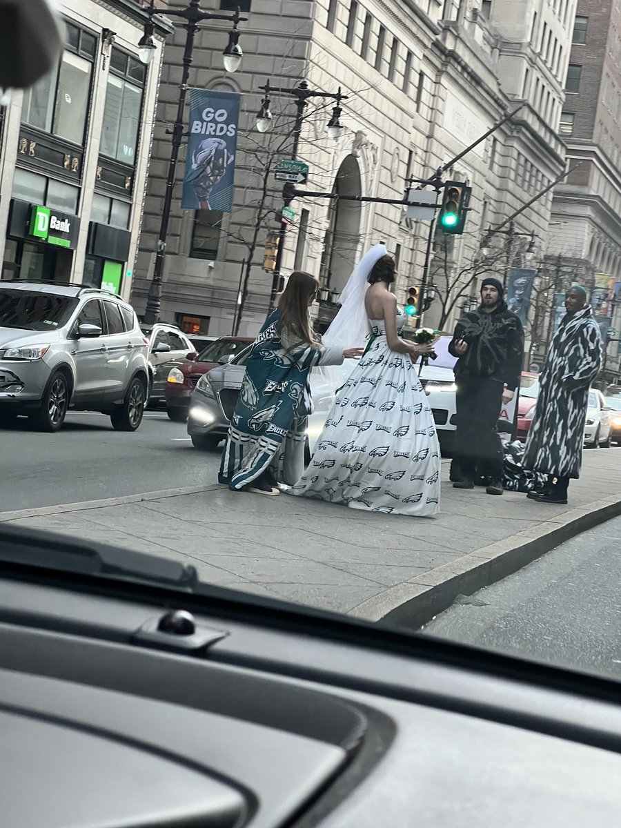 ActionNetNFL's tweet photo. Eagles fans are something else 😅

(📸 via @NicoleisNik) https://t.co/Xjlb1CnKMo