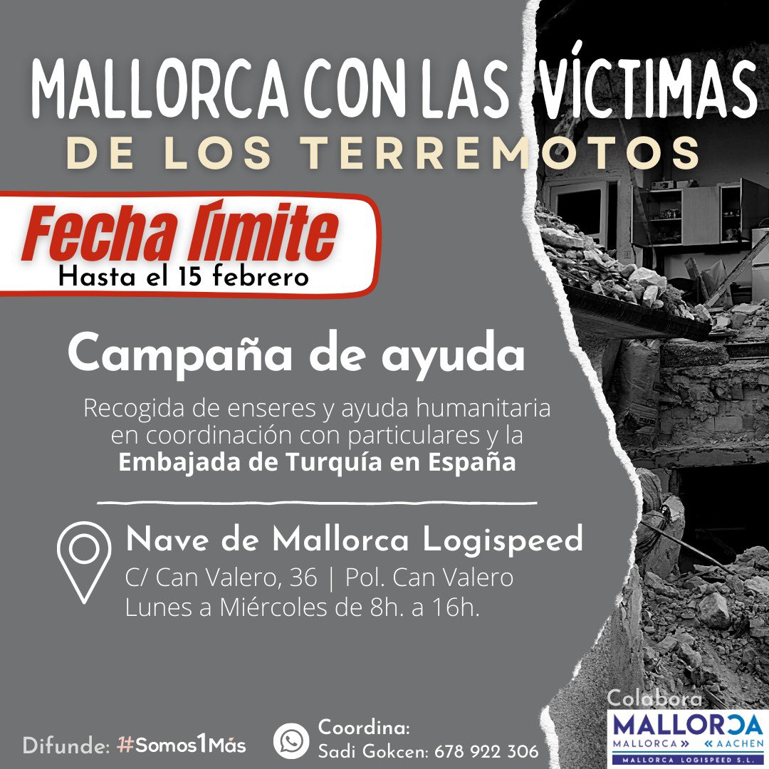 magda_lluis's tweet photo. 🚨MALLORCA, INFORMACIÓN ACTUALIZADA DE LO QUE SE NECESITA 🚨 

DE MOMENTO SE PARA RECOGIDA DE ROPA. https://t.co/FiHAHldtEO