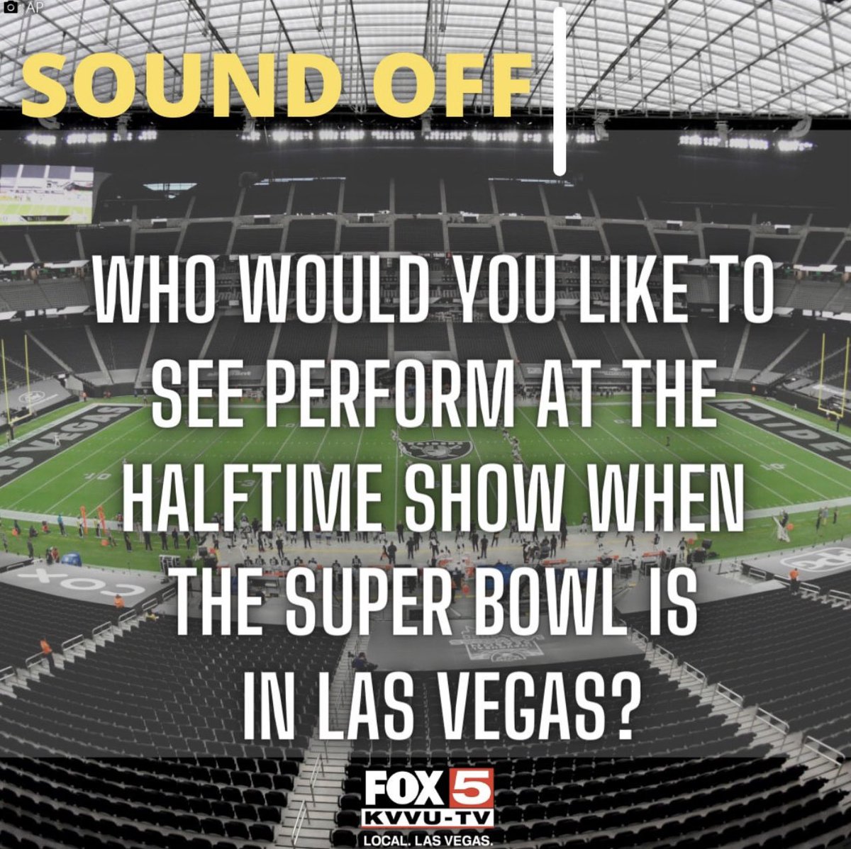 The NFL’s biggest game comes to the “Entertainment Capital of the World” for the first time next year. Who would you like to see perform the halftime show at #SuperBowl LVIII in Las Vegas?