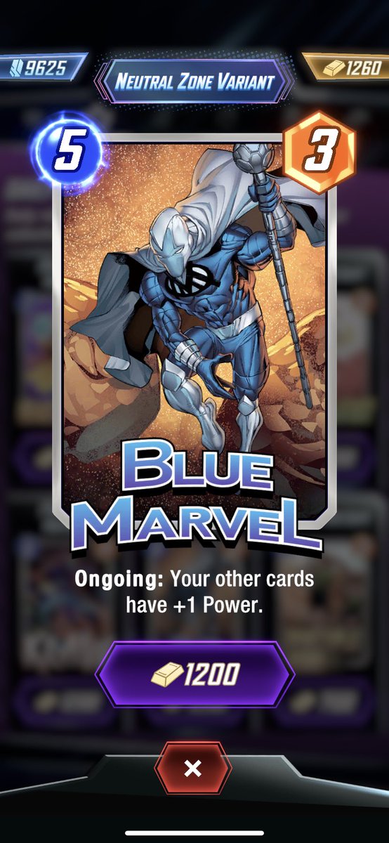 Welcome to the crew #BlueMarvel!

#MarvelSnap #MarvelComics