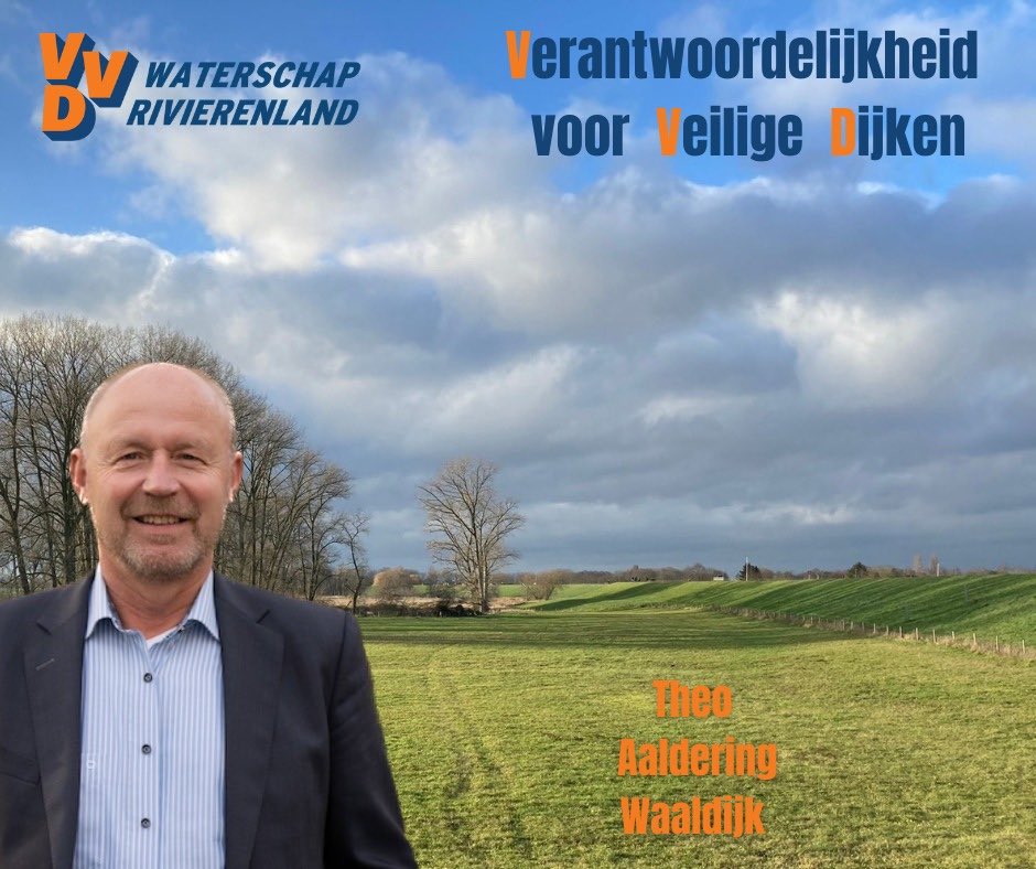 NettenStigt's tweet photo. @markharbers Als #VVD nemen we de weekendtip challenge #WelkeDijkBeschermtJou natuurlijk graag aan. Hierbij een deel van de 30 VVD kandidaten voor de #waterschapsverkiezing @wsrivierenland die in de hele regio wonen, op hun thuisdijk #MijnDijkOnsLand. 🧡👌🏻 https://t.co/y5ii9uHLba