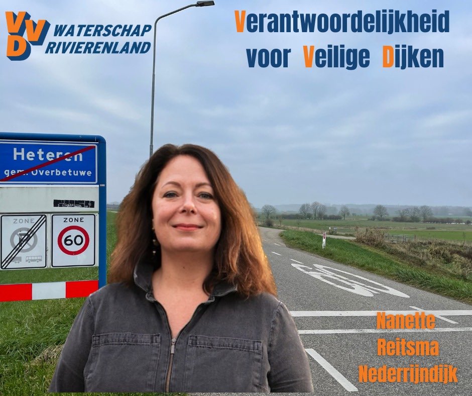 NettenStigt's tweet photo. @markharbers Als #VVD nemen we de weekendtip challenge #WelkeDijkBeschermtJou natuurlijk graag aan. Hierbij een deel van de 30 VVD kandidaten voor de #waterschapsverkiezing @wsrivierenland die in de hele regio wonen, op hun thuisdijk #MijnDijkOnsLand. 🧡👌🏻 https://t.co/y5ii9uHLba