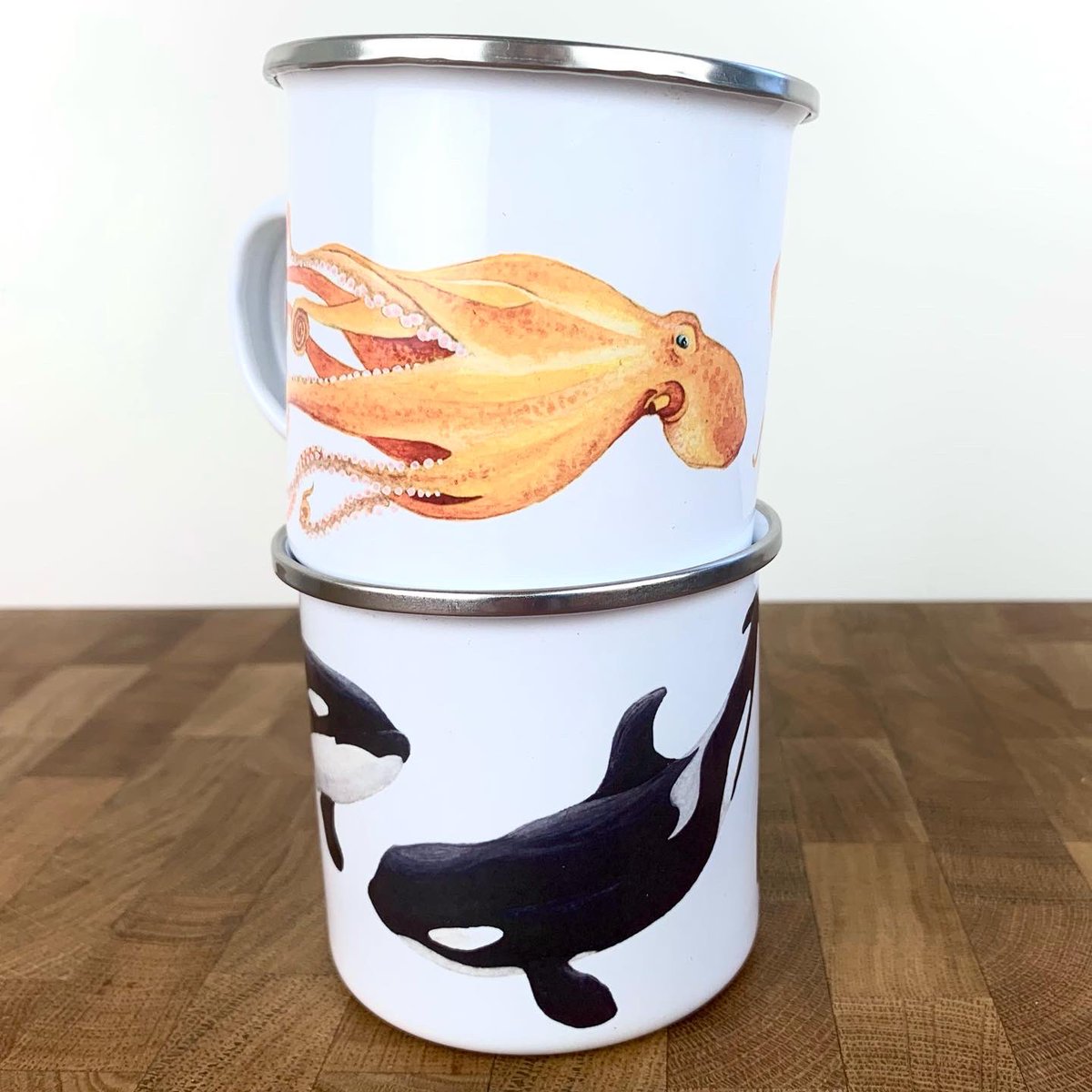 As a watercolour illustrator I am always trying to find new ideas and ways to show off some of my paintings and designs. This is a couple of mugs I printed by hand with my sublimation printer. Find them on my website.
abieleri.com

#handmadehour #illustration #octopus