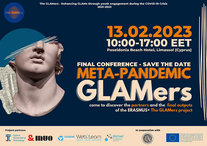 TimeMachineEU's tweet photo. 📢Today 📢
Wanna see #DigitalHeritage in action?

The Meta-Pandemic #GLAMers event startin' up soon 🔛

Coordinated by @CyUniTech &amp; @UNESCO_DCH_ERA together w/ @MCA_EU, @web2learn_eu, @in_cip @icomCIDOC

✏️Register  🆓&amp; participate 💻
⏰9.30 am (CET)
👉https://t.co/bR1Zwyt7F3 https://t.co/Frur9mGu8i