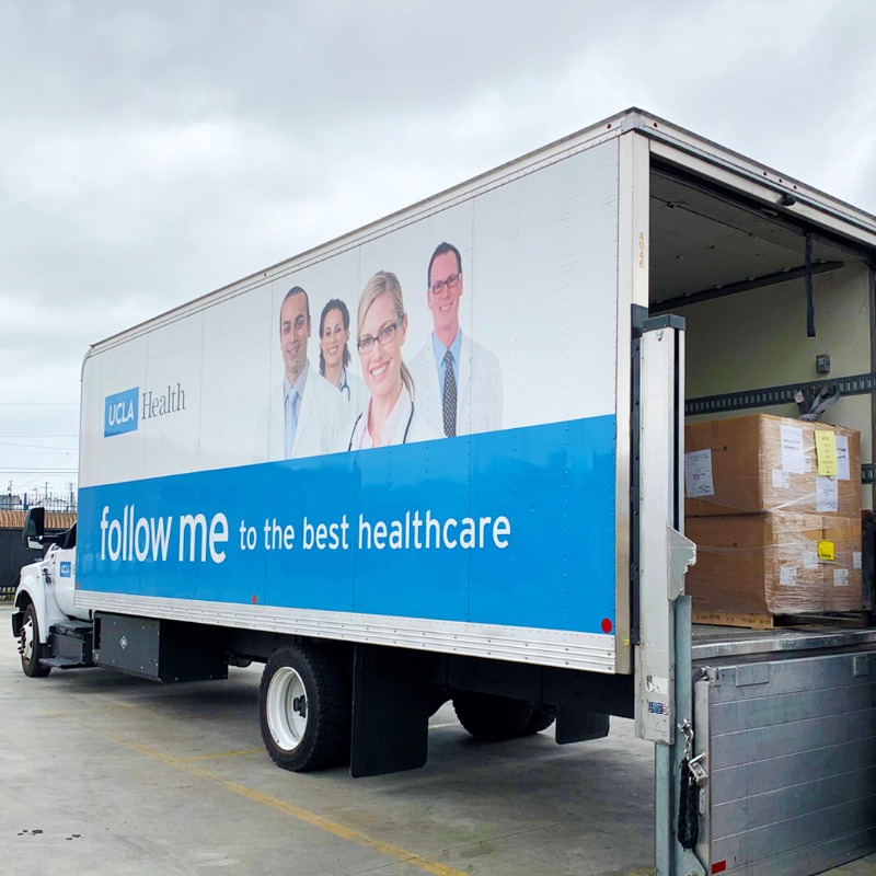 UCLAHealth's tweet photo. UCLA Health is helping the Turkish and Syrian people who were impacted by the Feb. 6 earthquake. 24 pallets of breathing circuits, thermal blankets, gloves, diapers, safety goggles, stethoscopes &amp; syringes and more were sent to relief centers. More supplies are being sent soon. https://t.co/KFkQ4INrzs
