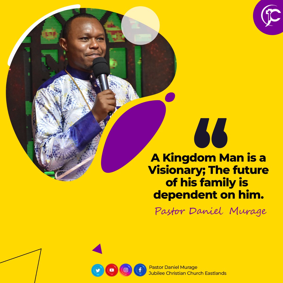 pastordanmurage's tweet photo. Theme: The Kingdom Man
Men In Charge Service in summary.
Watch the full service on the link below;
https://t.co/H5xfiw4yIS
Tune in, comment & share! God bless you.
#TheKingdomMan
#MenInChargeService
#PossessYourPossession
#JCCEChangingLives
1/2
@Jcceast @pastorshalet https://t.co/9bODUc5U79