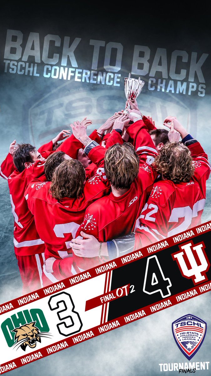 Hockey_IU's tweet photo. Cardiac kids go back-to-back Conference Tournament Championships https://t.co/h02UHS6Aa4