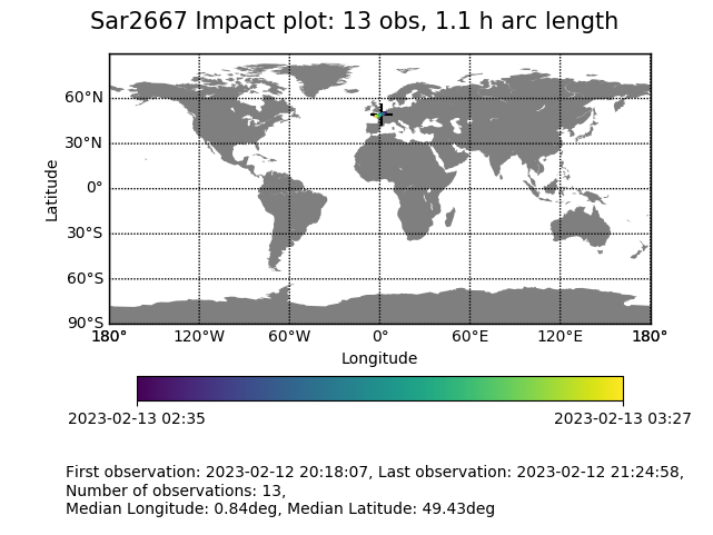 Richard_M_F's tweet photo. ☄️💥Incoming! Almost perfectly in time for the 10 year anniversary of the Chelyabinsk meteor: The first spotted #imminentImpactor of 2023 over northern France (near Rouen): https://t.co/RIpx2vGZku