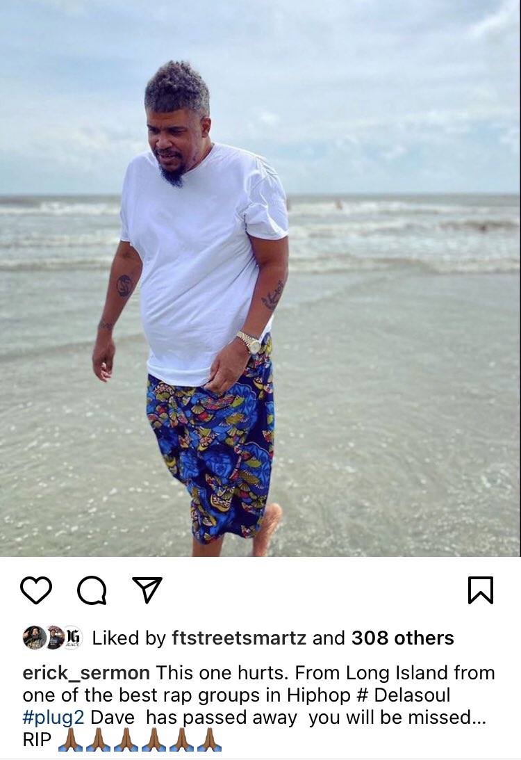 Ahhh man Rest In Peace Trugoy the Dove 😢😢 one of Long Island’s greats. Innovator game changer Legend. Made beautiful music 

  De La Soul - Plug 2  #HipHop #King #GoldenEra