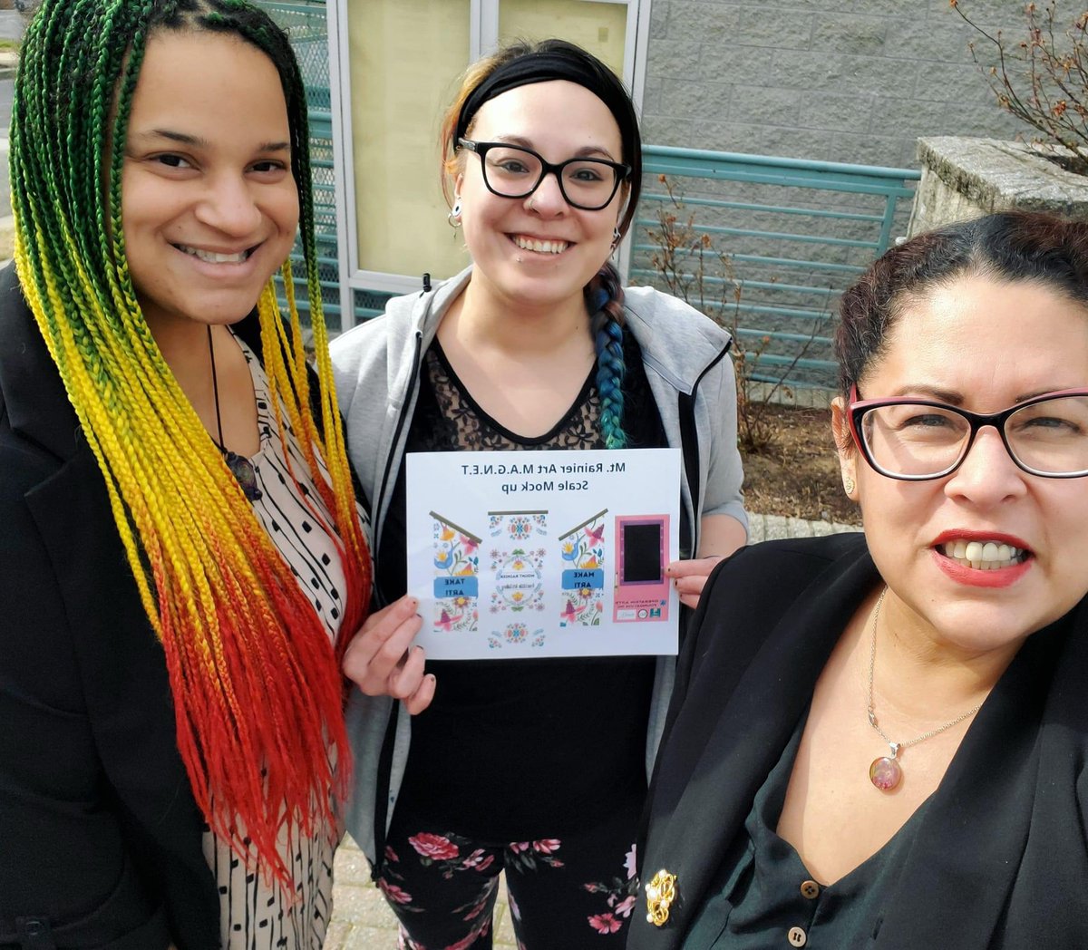 pinkbiticon14's tweet photo. An interactive art project to encourage creative community interaction through art is coming to the City of Mount Rainier! Mayor Celina Benitez met with Operation ARTS Foundation inc to bring this art project in our neighborhoods. Coming soon! https://t.co/2Xk0GY3yOL