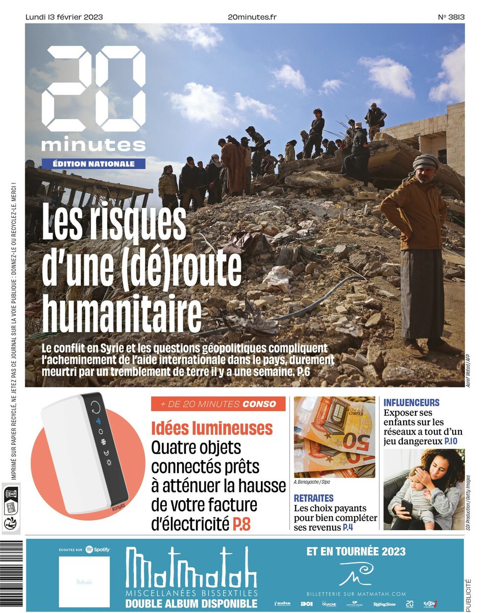 20Minutes's tweet photo. Syrie: Porter secours malgré le conflit et le régime de Bachar Al-Assad. Téléchargez le journal @20Minutes en avant-première en cliquant ici https://t.co/89AEztWDNn https://t.co/OdlQj7GD9U
