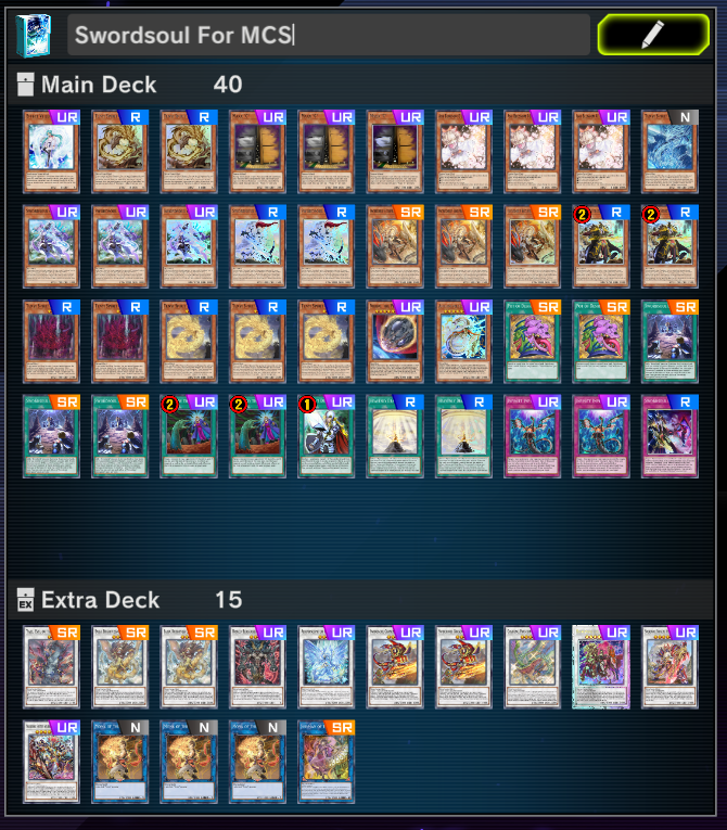 99xmkids's tweet photo. Here is my Top 16 Deck profile for #MCSWeek2 for anyone that is interested. Could have probably did better with the side deck :) https://t.co/Xn9Tqd81SE