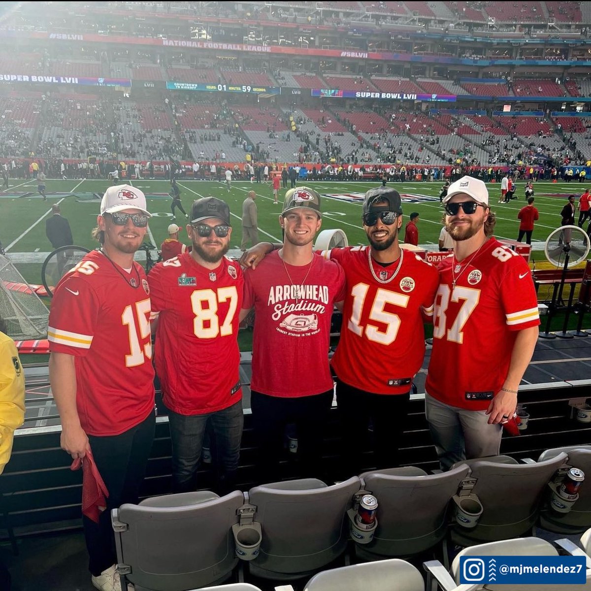 Royals's tweet photo. Super squad.

#SBLVII https://t.co/1sVtBw2kUb