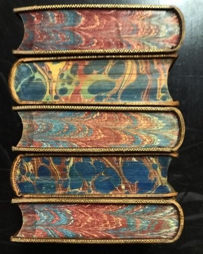 The beauty of books with marbled endpapers