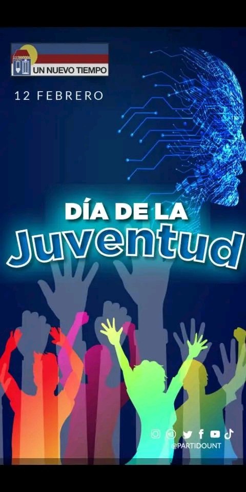 Hoy #12Febrero Día de la Juventud conmemoramos la lucha de los jóvenes estudiantes que participaron en la Batalla de la Victoria. A nuestra juventud vzlana, no decaigan, la construcción de un futuro de progreso se labra con la valentía y ganas del presente 
#ElFuturoNosPertenece