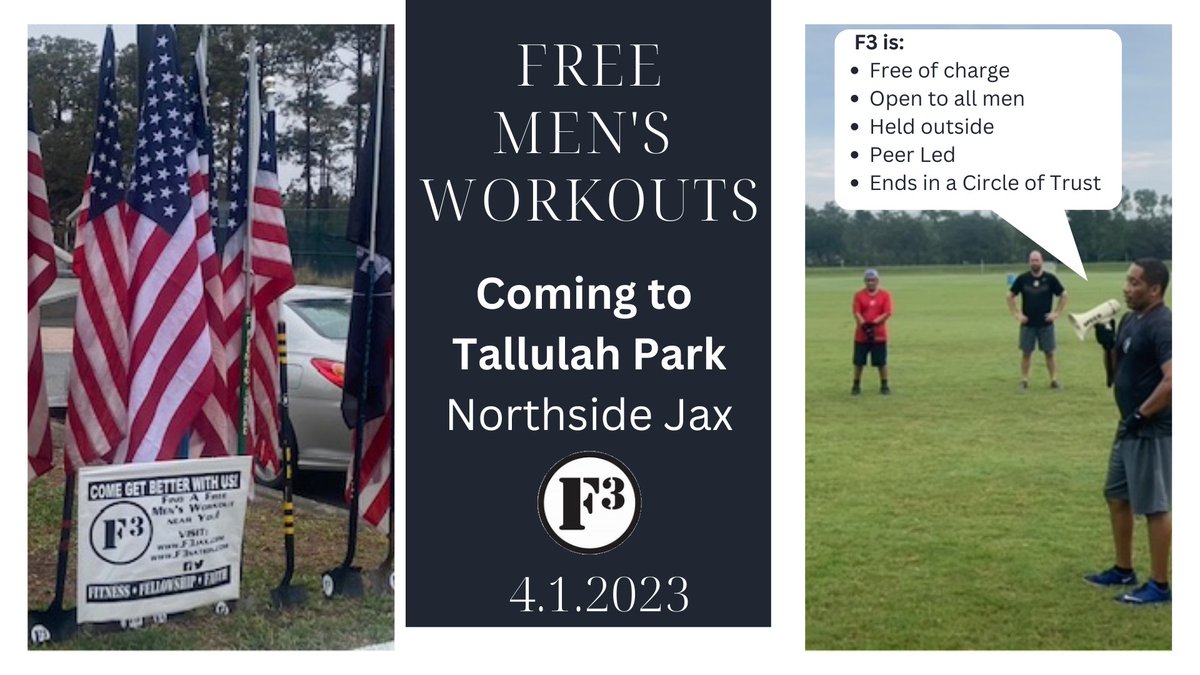 Coming to North Jacksonville! 4.1.23. No joke. <a href="/F3Jacksonville/">F3Jacksonville</a>