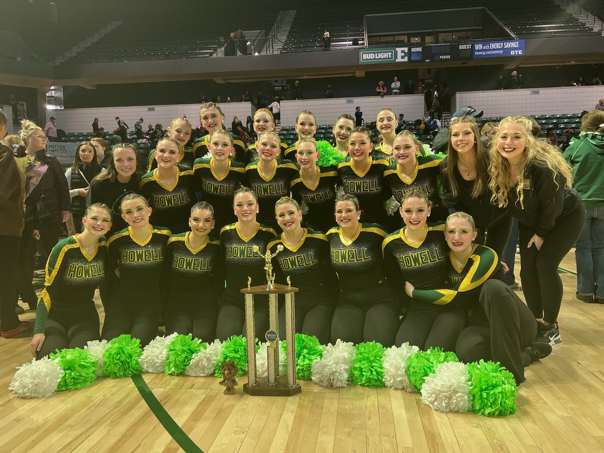 Division 1 State Champions! Congratulations Howell Pompon! So proud of you for this incredible accomplishment. You worked so hard for it. <a href="/HowellAthletics/">Howell Athletics</a> <a href="/Howellpompon/">Howell Varsity Pompon</a> <a href="/HowellMISchools/">Howell Schools</a> #OneHowell